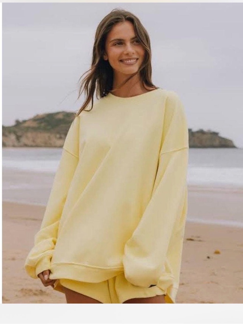 Daily Drills Lemonade Yellow Oversized Sweatshirt XS/S